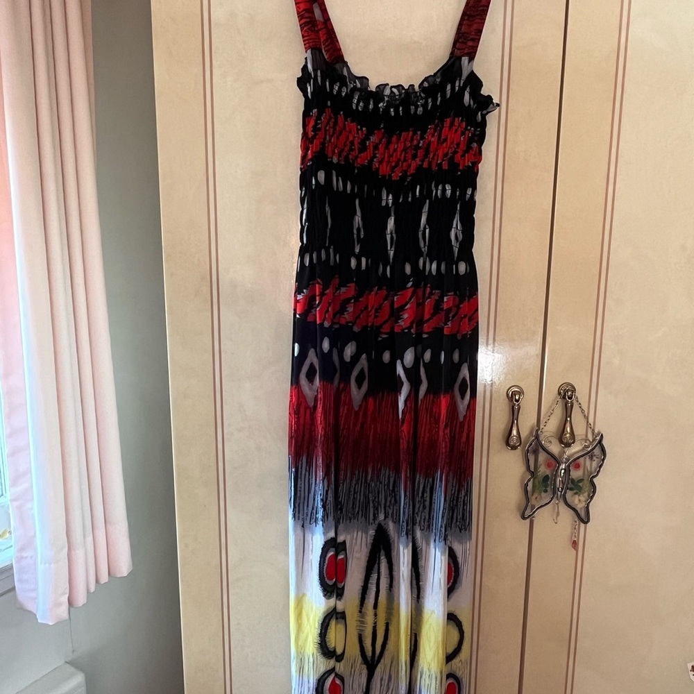Colorful Maxi Dress with Patterned Design, so comfy & pretty!